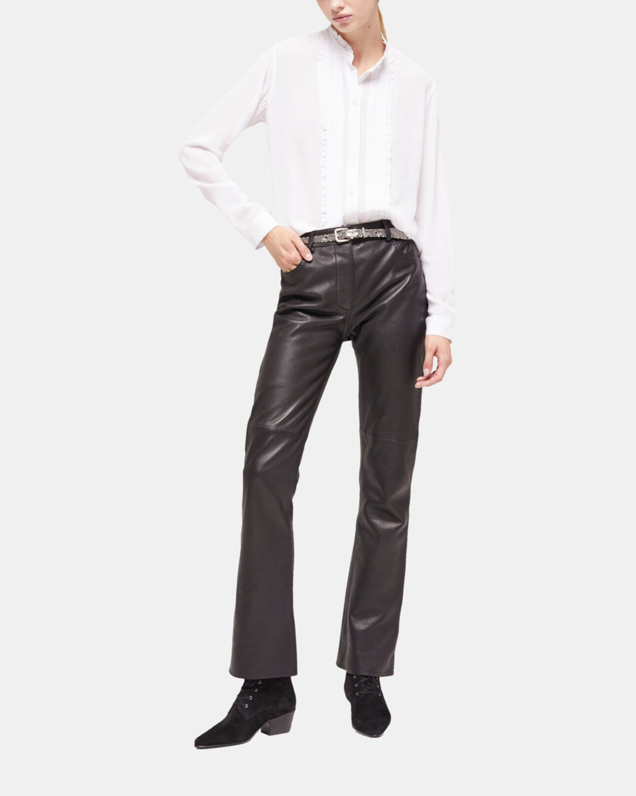The Kooples DAMEN WHITE fließendes, weißes hemd