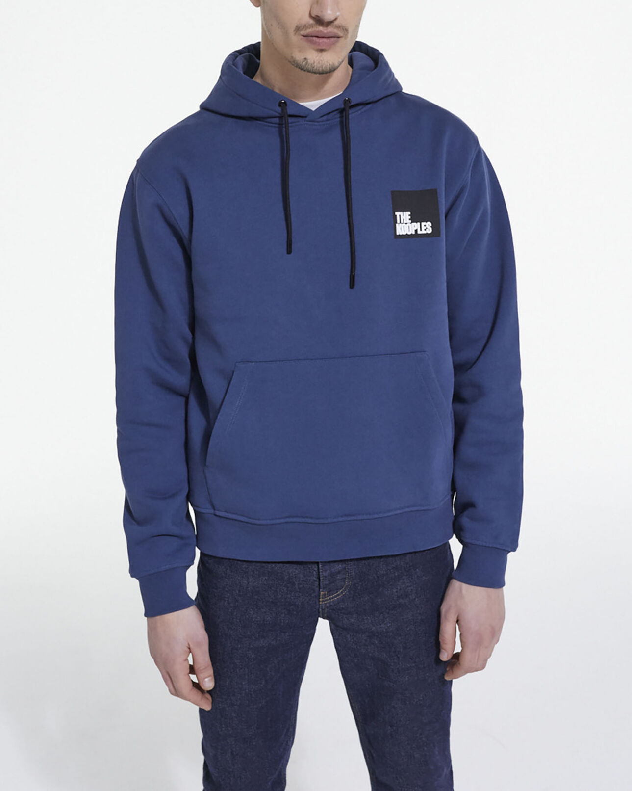 The Kooples HOMME NAVY sweat bleu marine