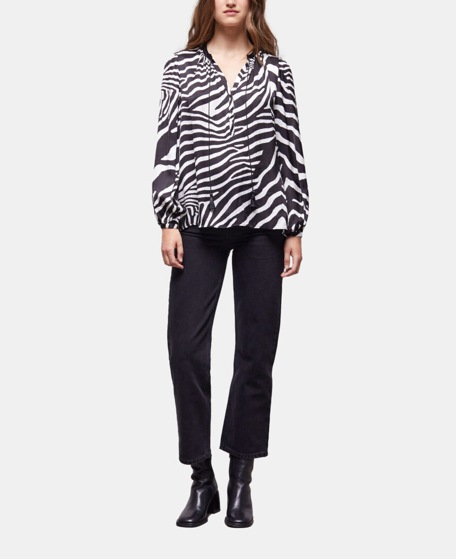 blouse imprimée zébré