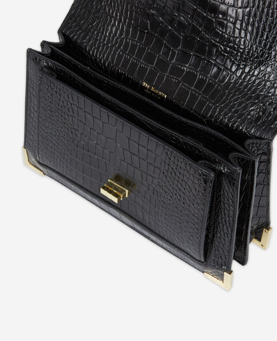 emily medium bag in black leather