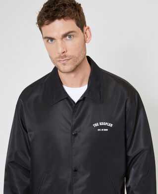 The Kooples HOMME BLACK blouson avec broderie dos noir
