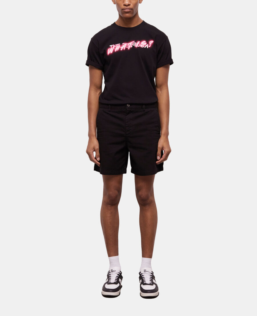 short black cotton shorts