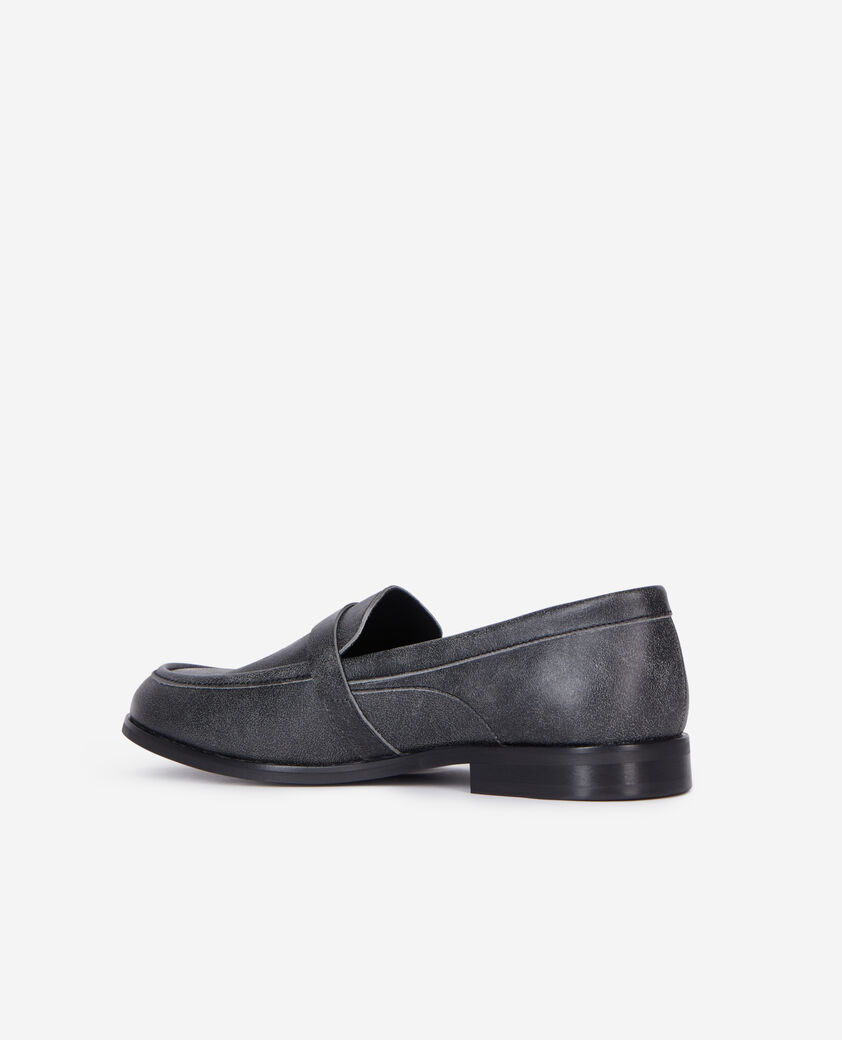 The Kooples MEN BLACK black leather loafers with western buckle