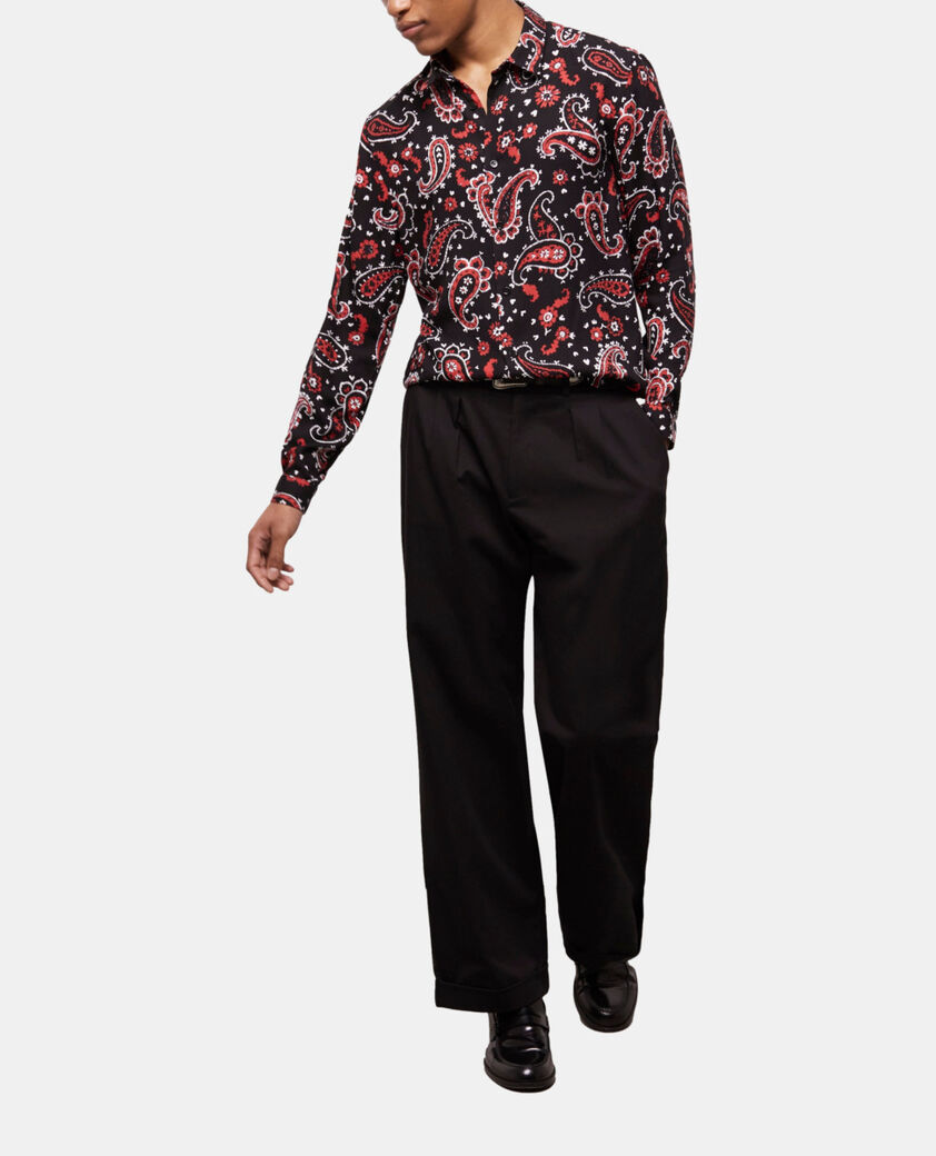 The Kooples HERREN BLACK - RED bedrucktes hemd