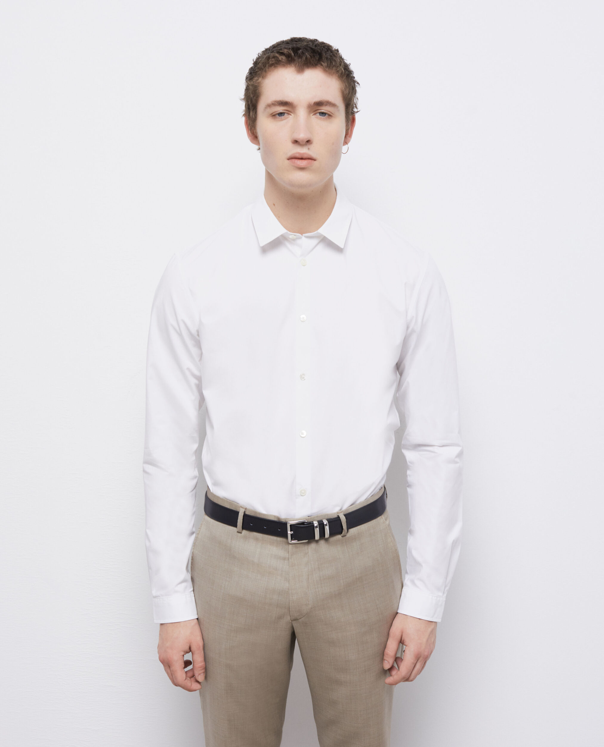 Camisa formal blanca, WHITE, hi-res image number null