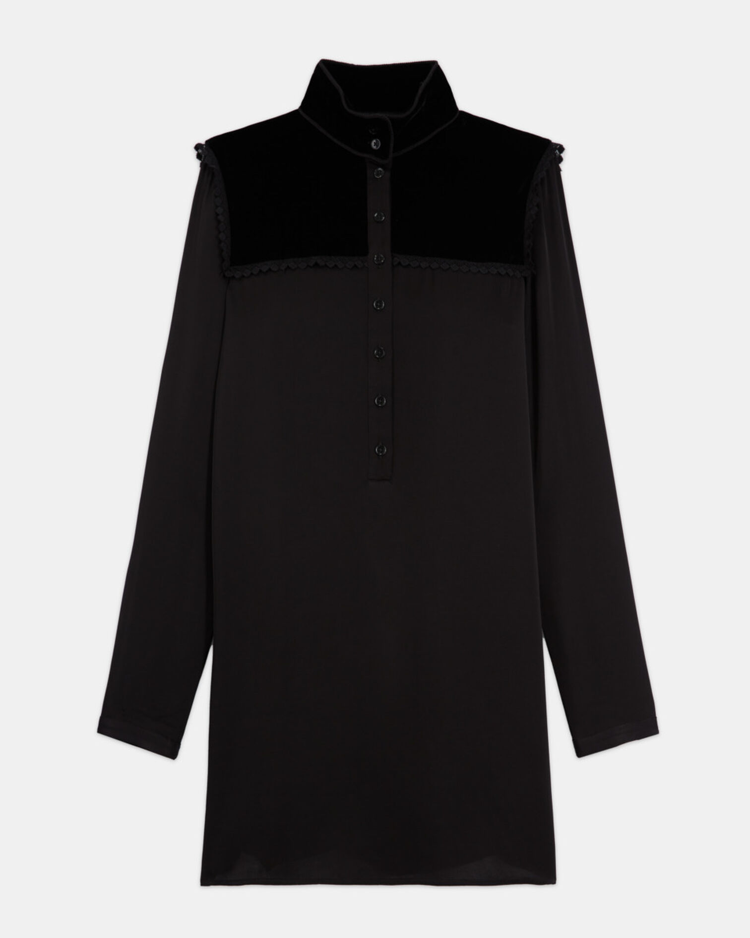 Robe courte noire, BLACK, hi-res image number null