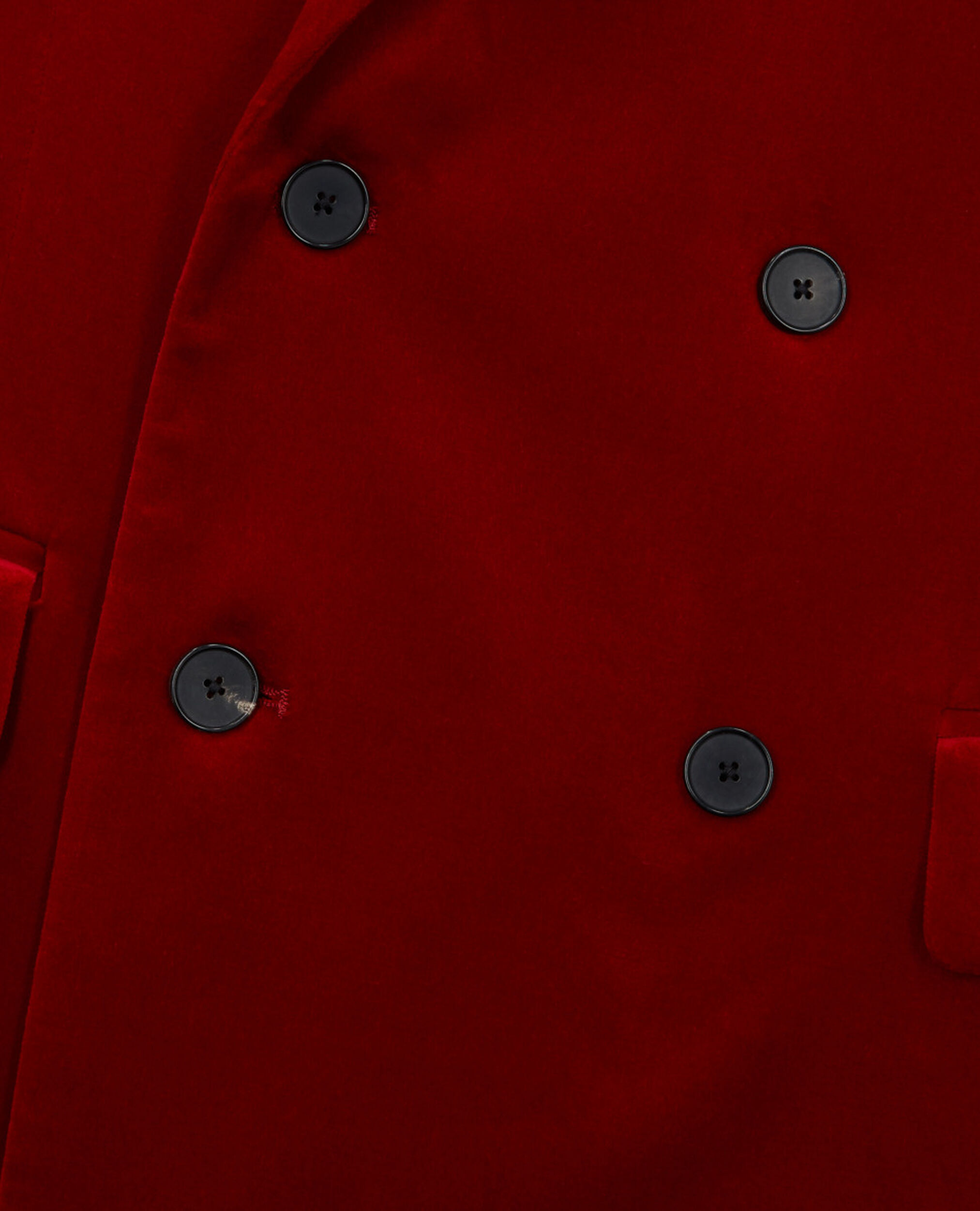 Red double-breasted suit vest, RED, hi-res image number null