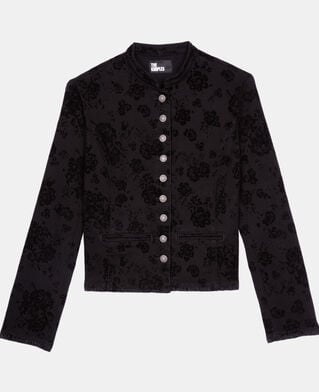 The Kooples FEMME BLACK veste en denim noir