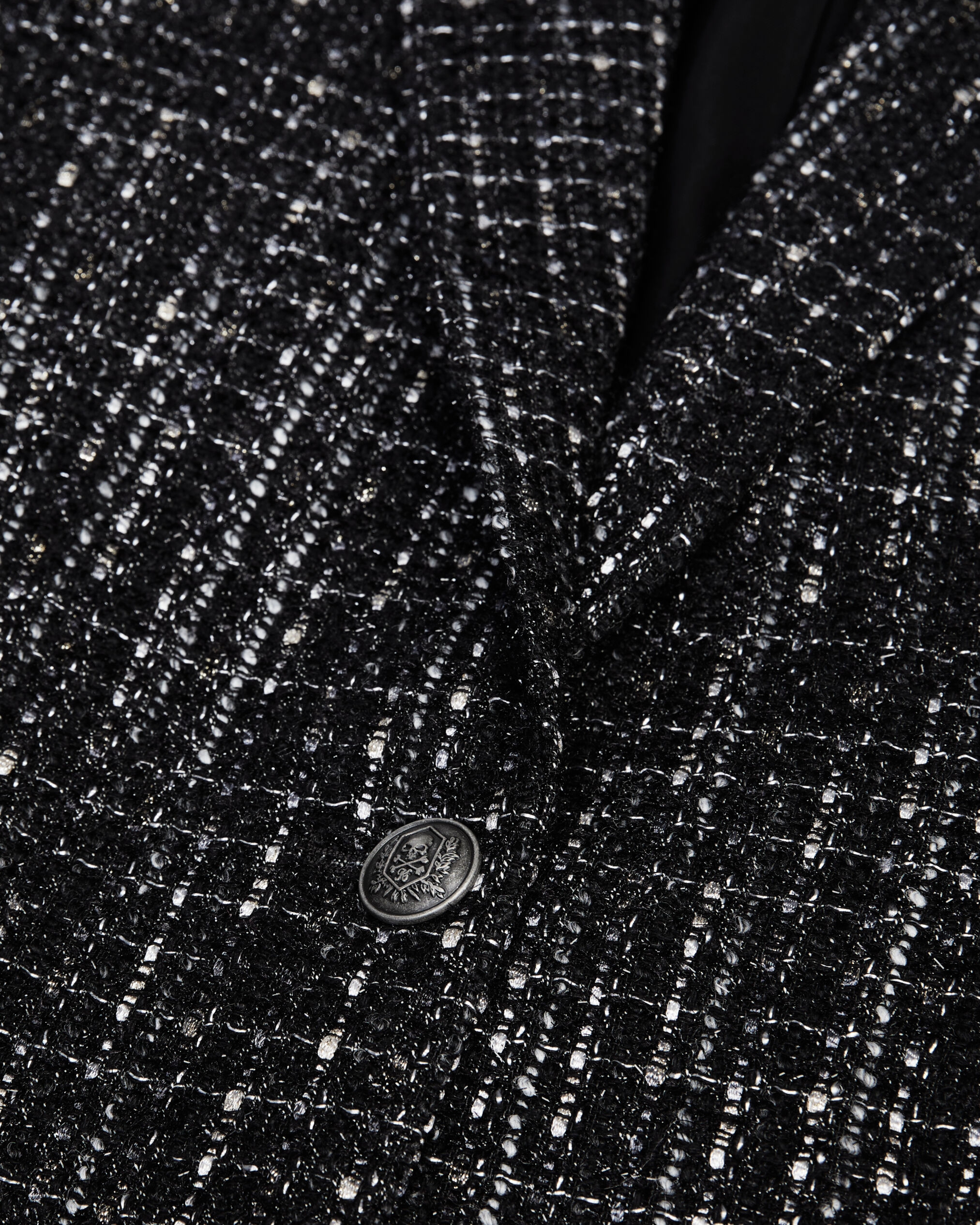 Tweed black cheap suit
