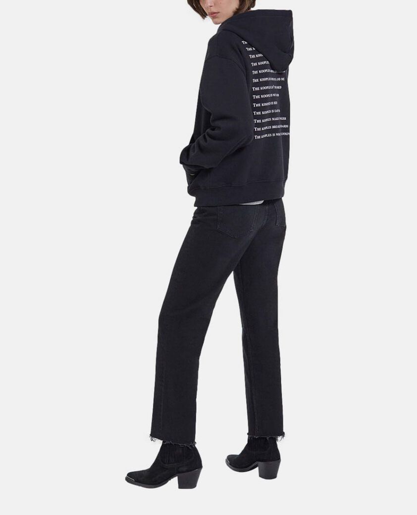 The Kooples FEMME BLACK sweat noir s&eacute;rigraphie what is