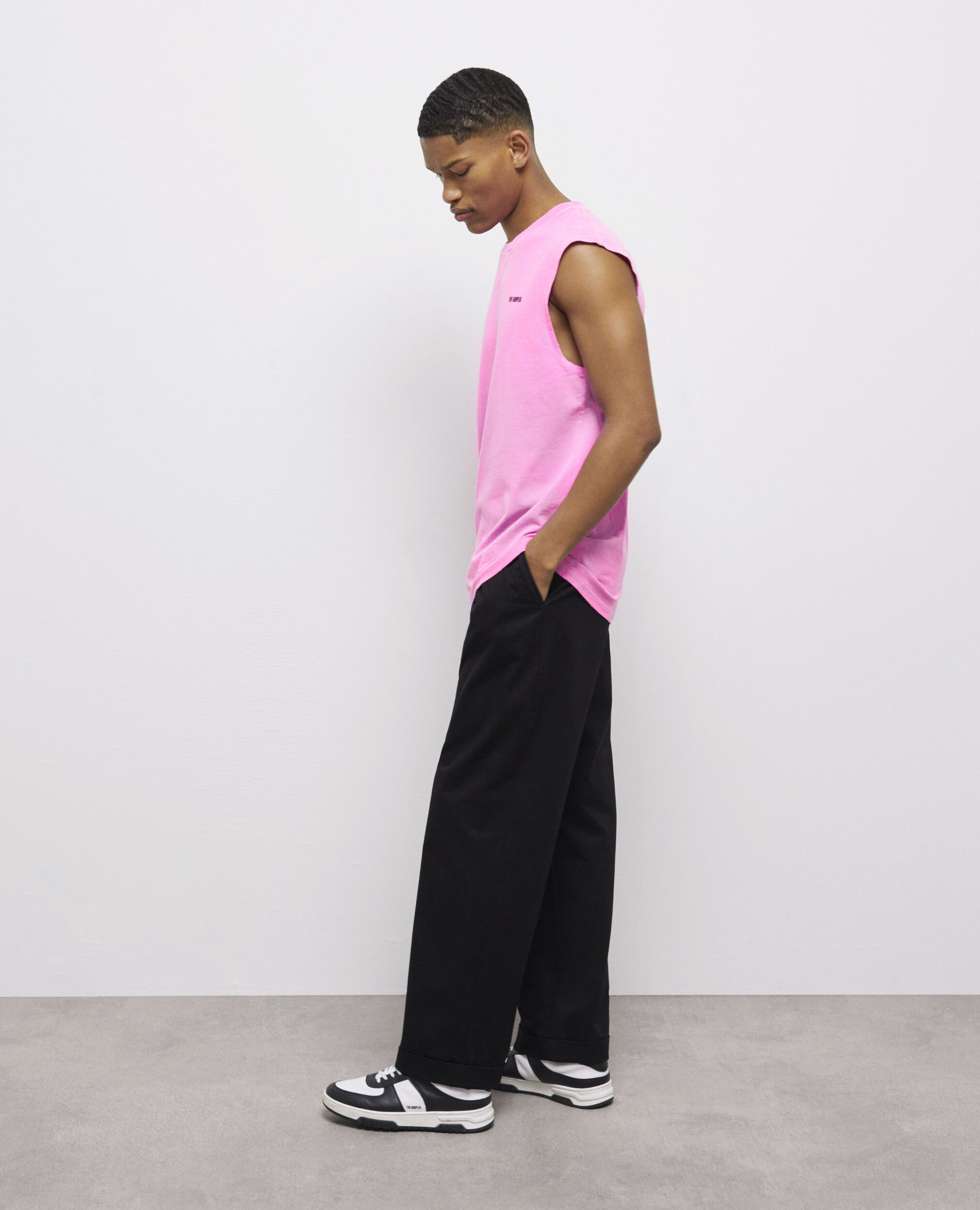 T shirt rose fluo homme outlet