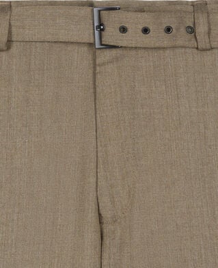 The Kooples HERREN BROWN hellbraune anzughose aus wolle