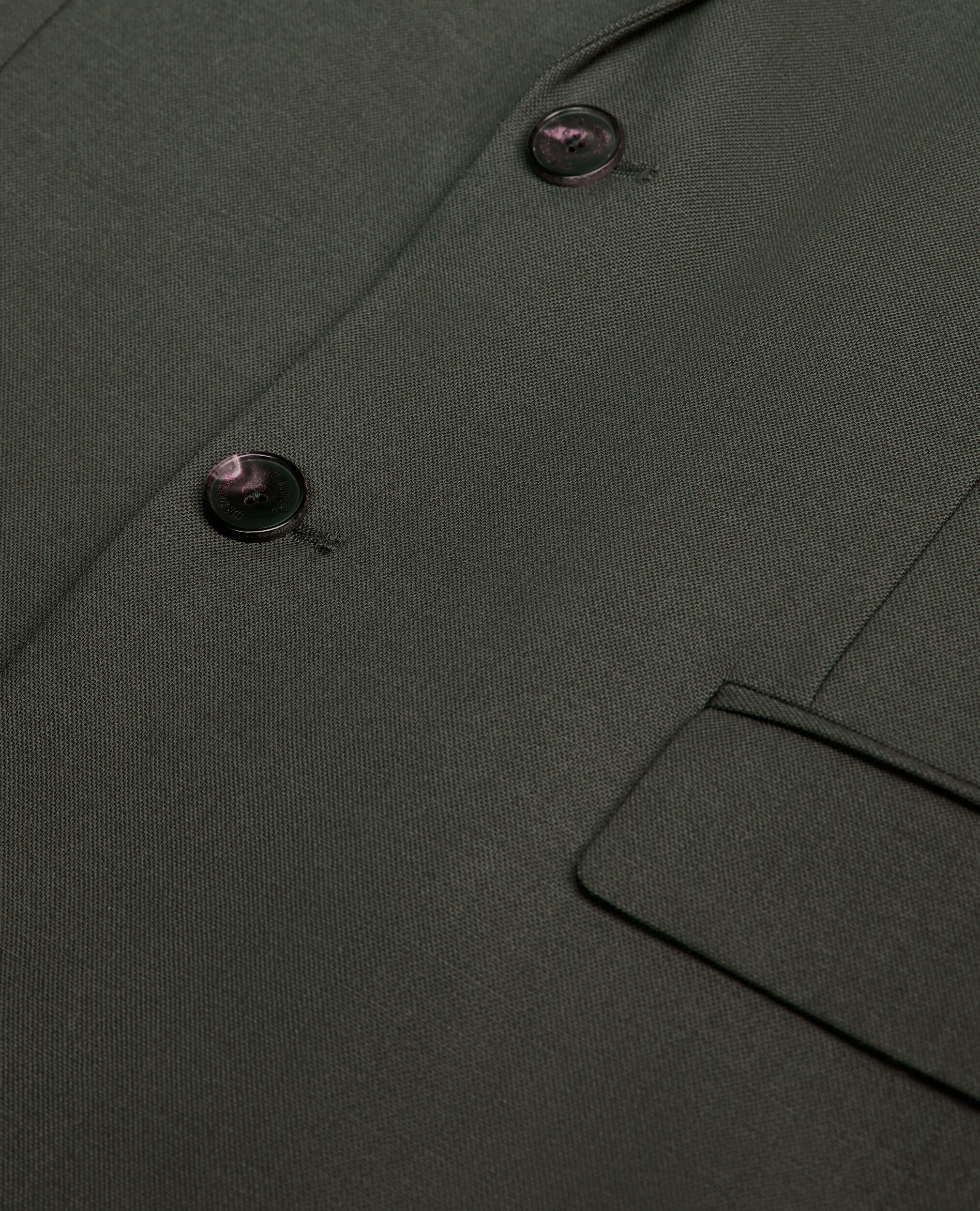 Khaki wool suit fitted jacket, KAKI, hi-res image number null