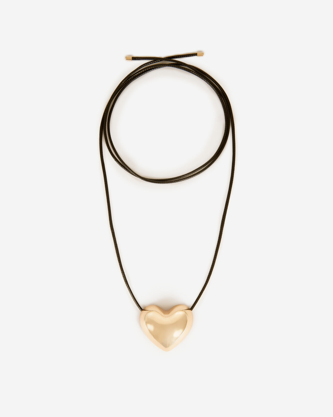 The Kooples FEMME GOLD collier pendentif cœur doré