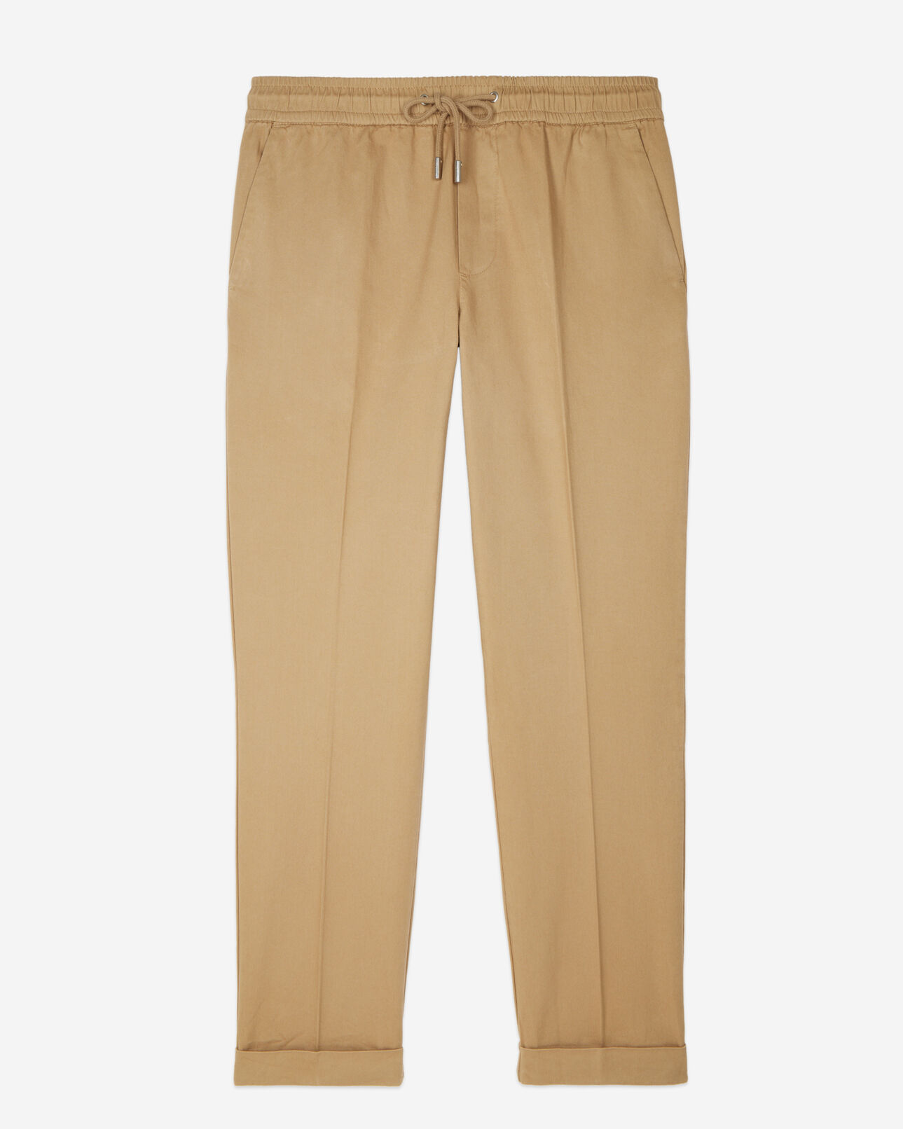The Kooples MEN CAMEL camel cotton trousers