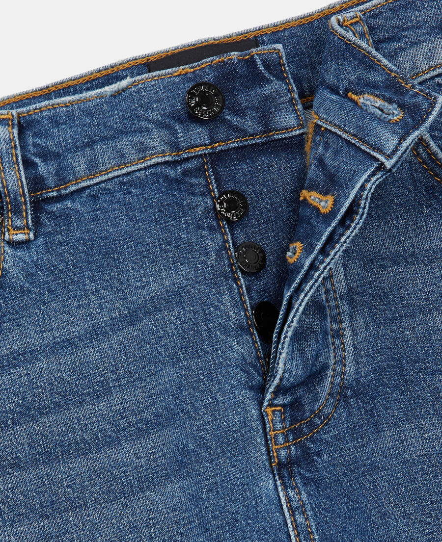 blue slim-fit jeans