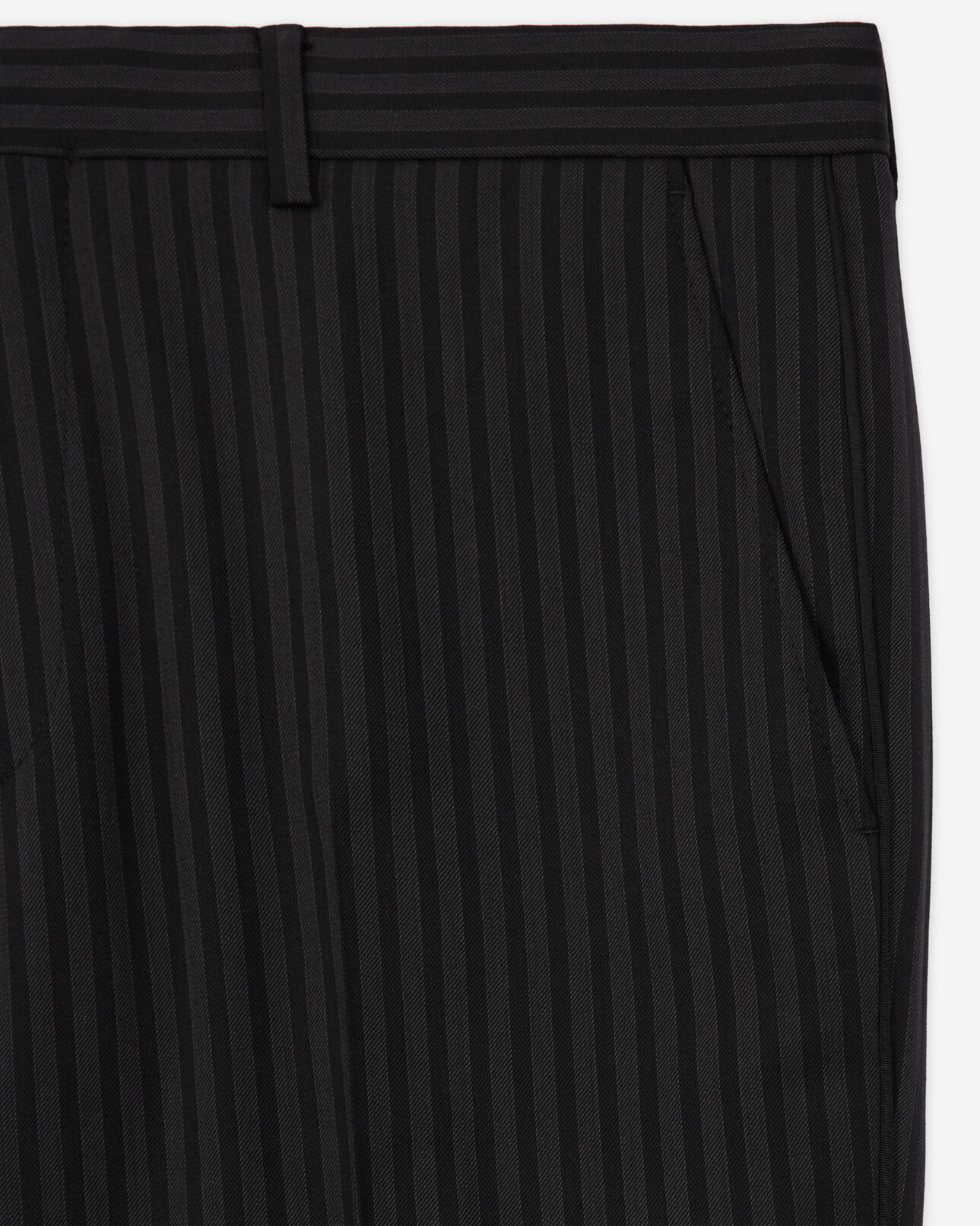 The Kooples HERREN BLACK GREY anzughose aus wolle mit streifen