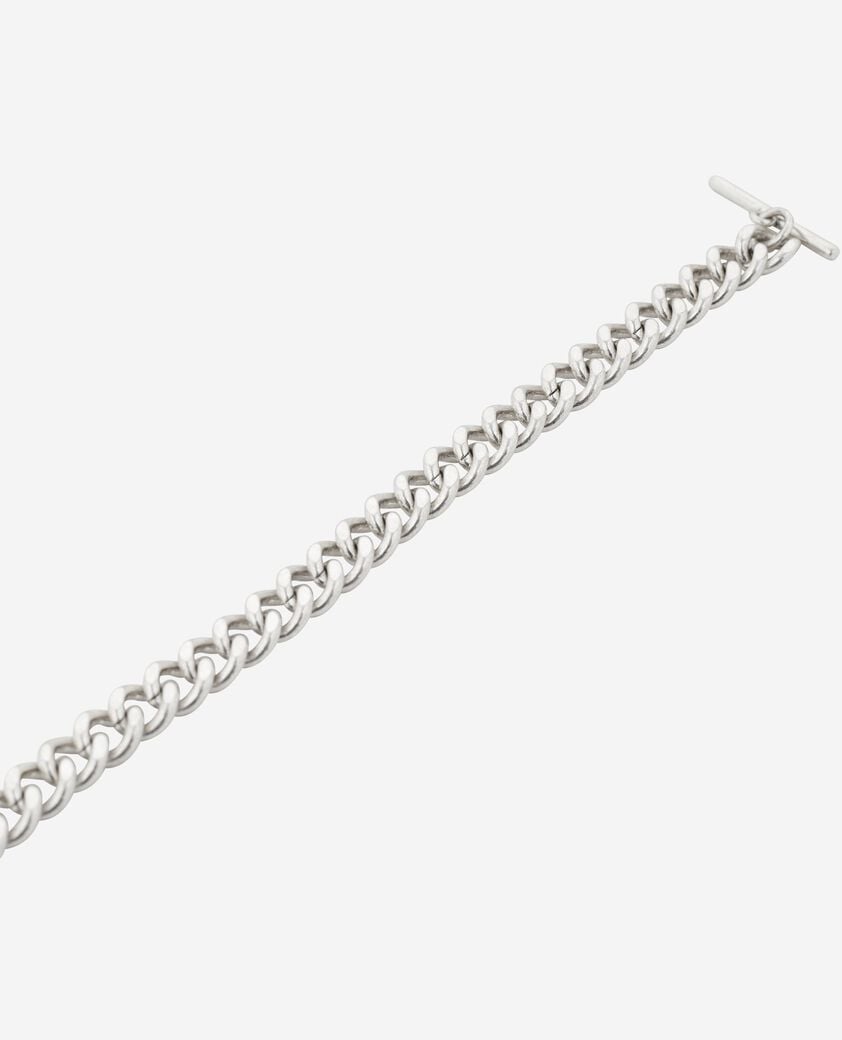 The Kooples HOMME SILVER bracelet large en chaîne argenté