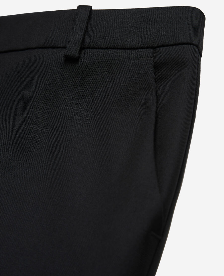 black wool suit pants