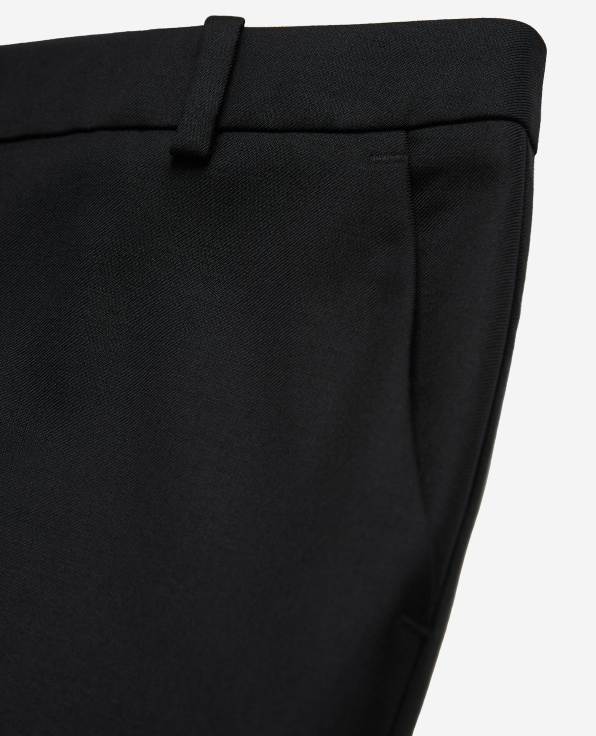 Black wool suit pants, BLACK, hi-res image number null