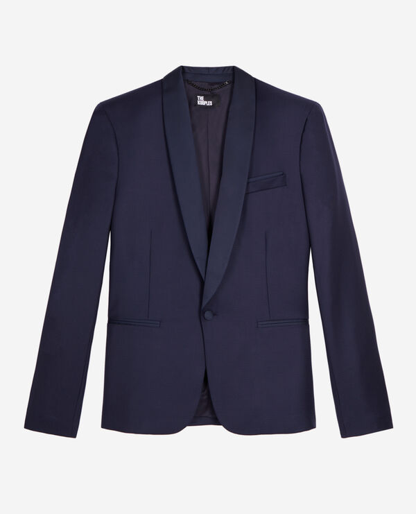 The Kooples HOMBRE NAVY chaqueta esmoquin azul marino lana