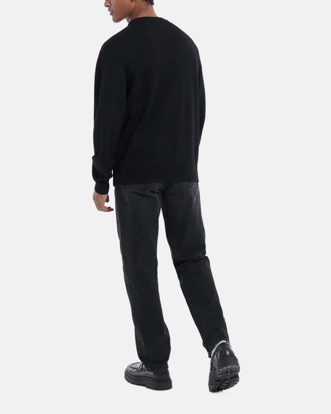 The Kooples HOMBRE BLACK jersey negro punto redondo triple banda