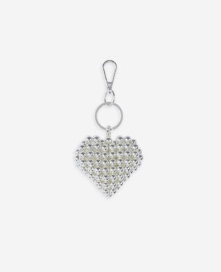 The Kooples FEMME SILVER bijou de sac cœur argenté