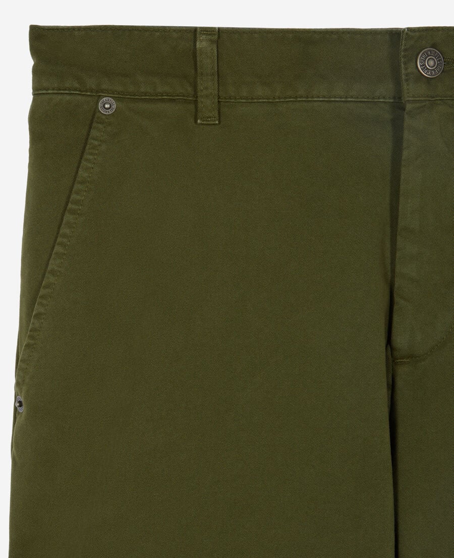 The Kooples HOMBRE KAKI pantal&oacute;n cargo caqui algod&oacute;n