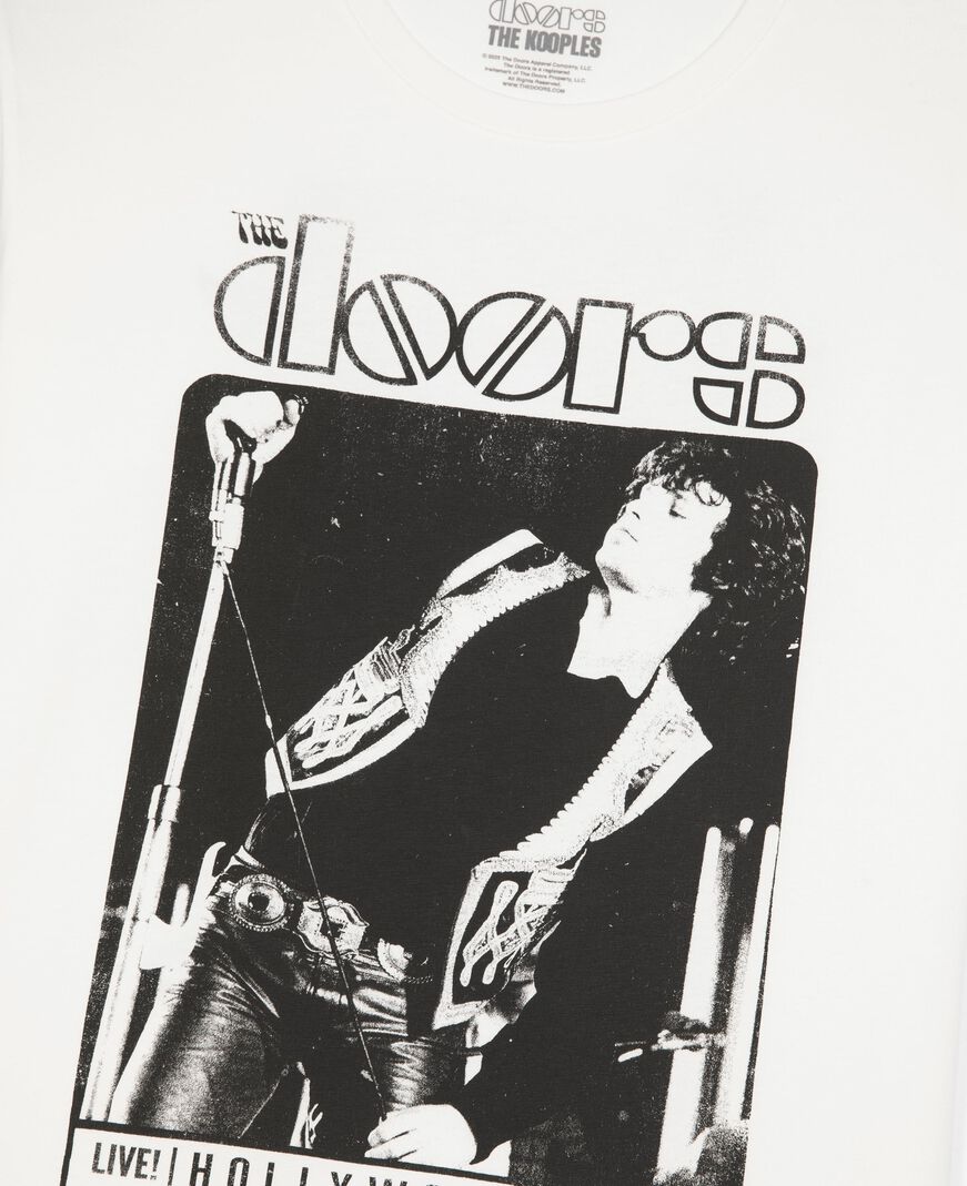 The Kooples MIXTE ECRU t-shirt mixte the doors x the kooples écru