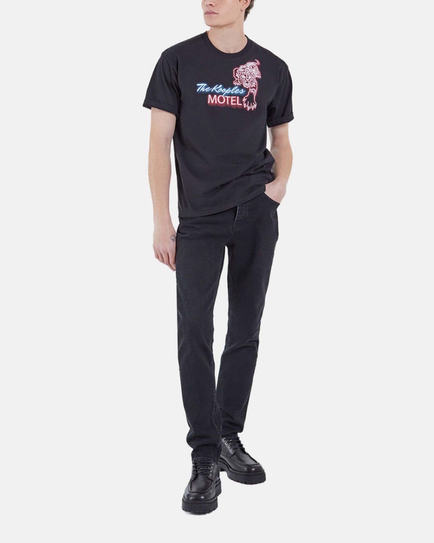 T-shirt The Kooples, BLACK, hi-res image number null