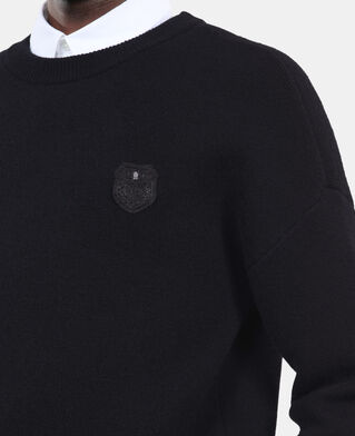 The Kooples H BLACK black wool sweater