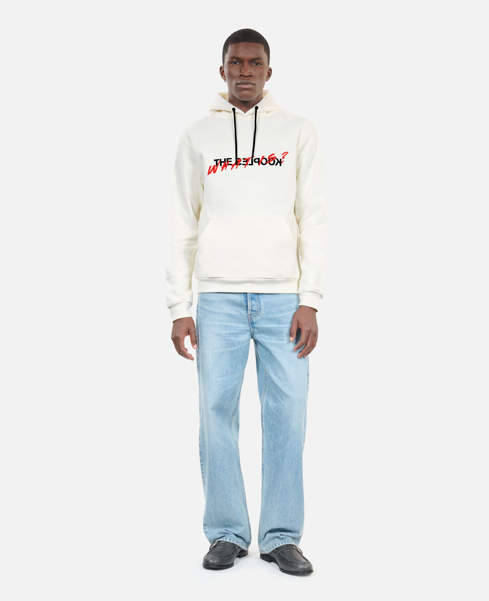 The Kooples HOMBRE ECRU sudadera blanco crudo serigrafia what is para hombre