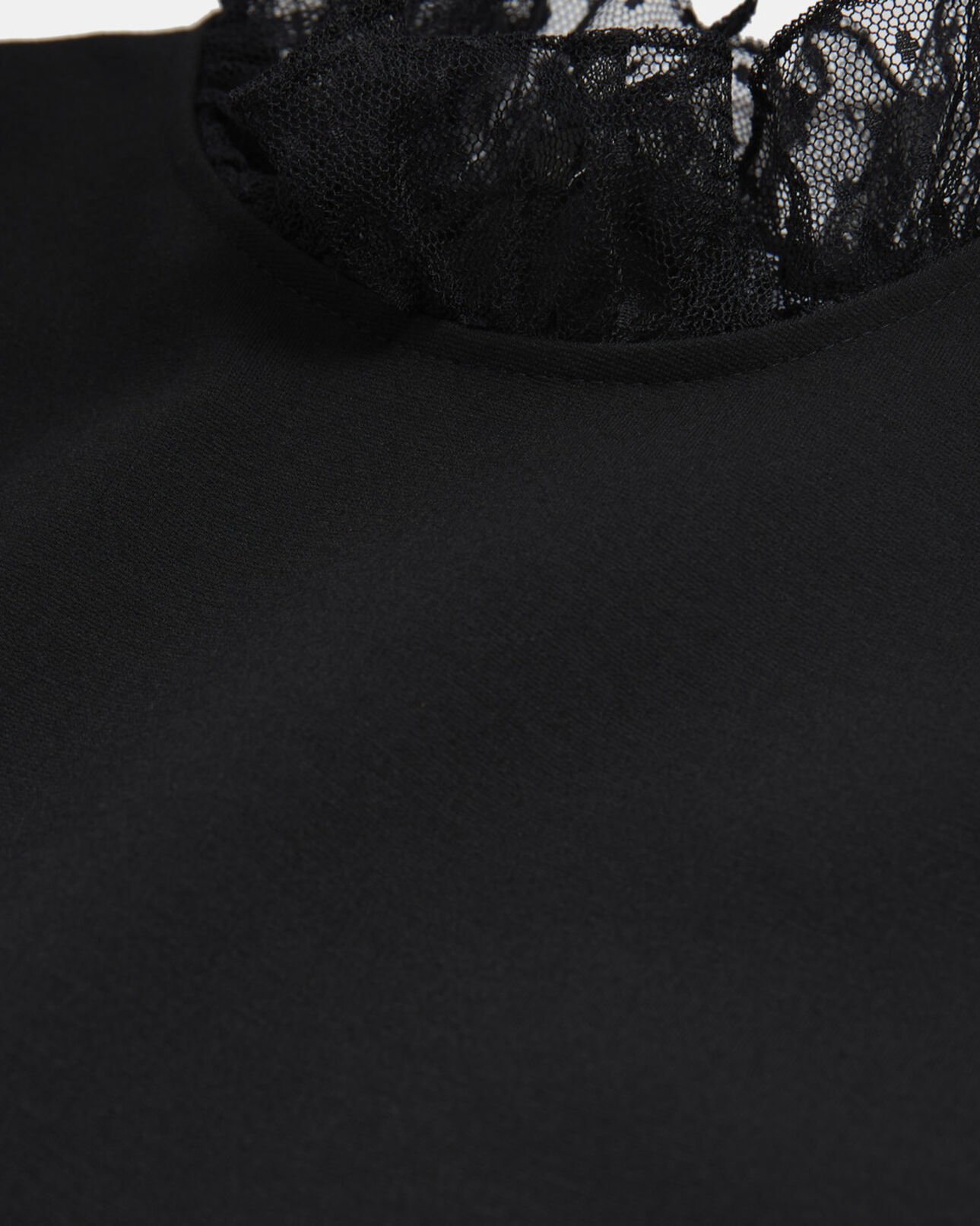 The Kooples WOMEN BLACK short black dress with high neck