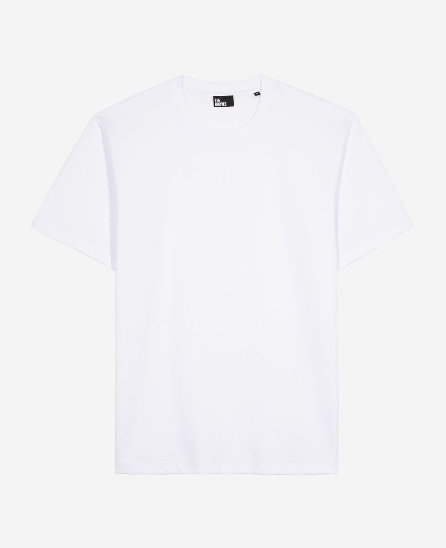 The Kooples H WHITE unisex plain white straight t-shirt