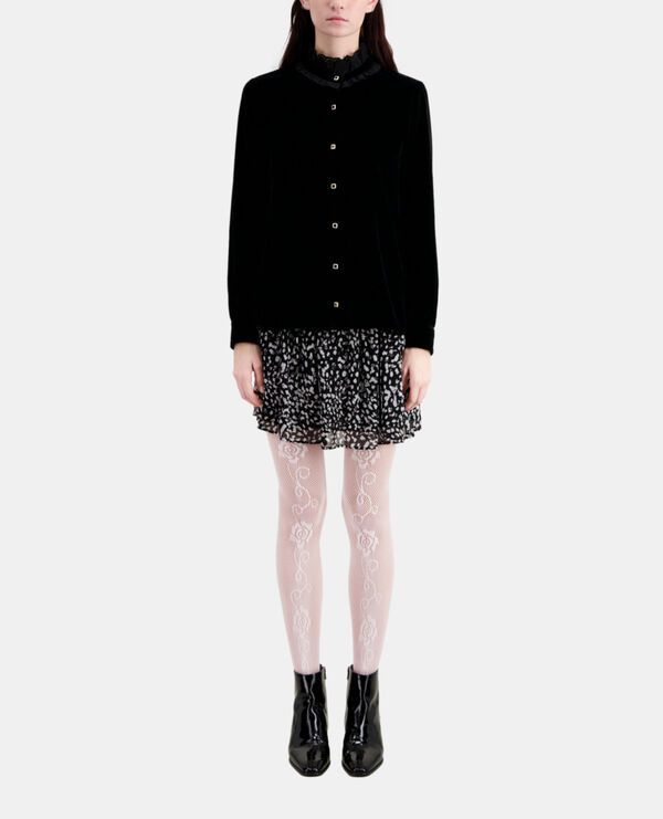 black velvet shirt