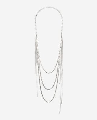 The Kooples FEMME SILVER collier à strass argenté