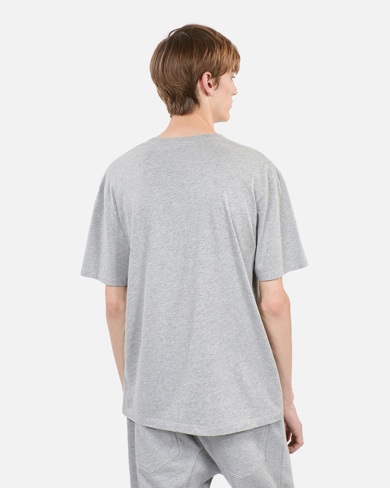 The Kooples HOMME GREY MELANGE t-shirt blason gris