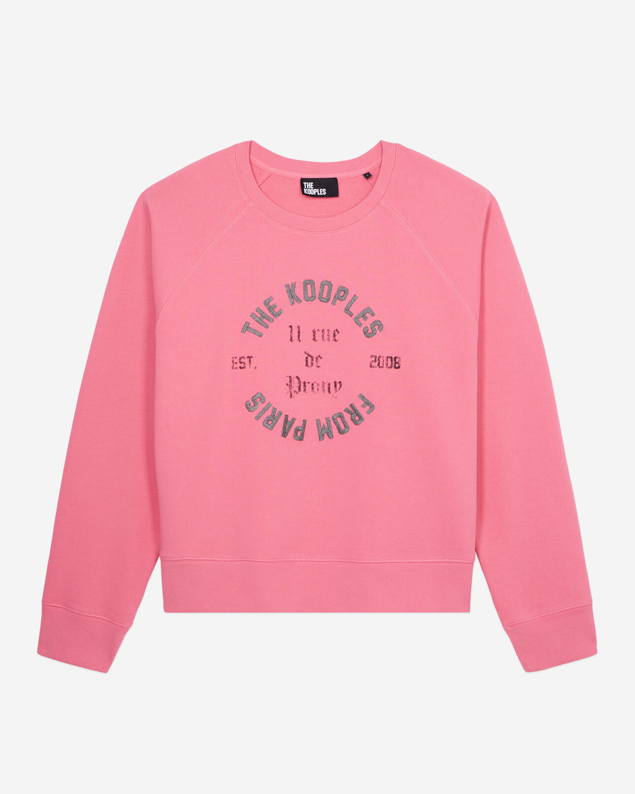 The Kooples FEMME OLD PINK sweatshirt rose avec sérigraphie 11 rue de prony
