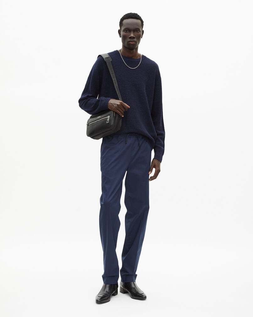 The Kooples HOMME NAVY pull en laine et lin marine