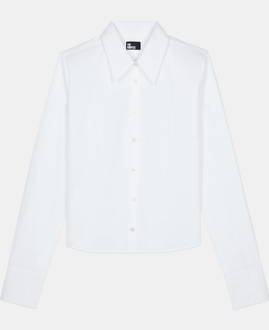 The Kooples FEMME WHITE chemise en popeline blanche