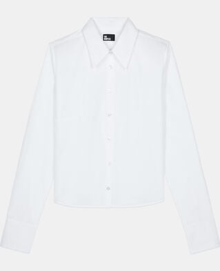 The Kooples FEMME WHITE chemise en popeline blanche