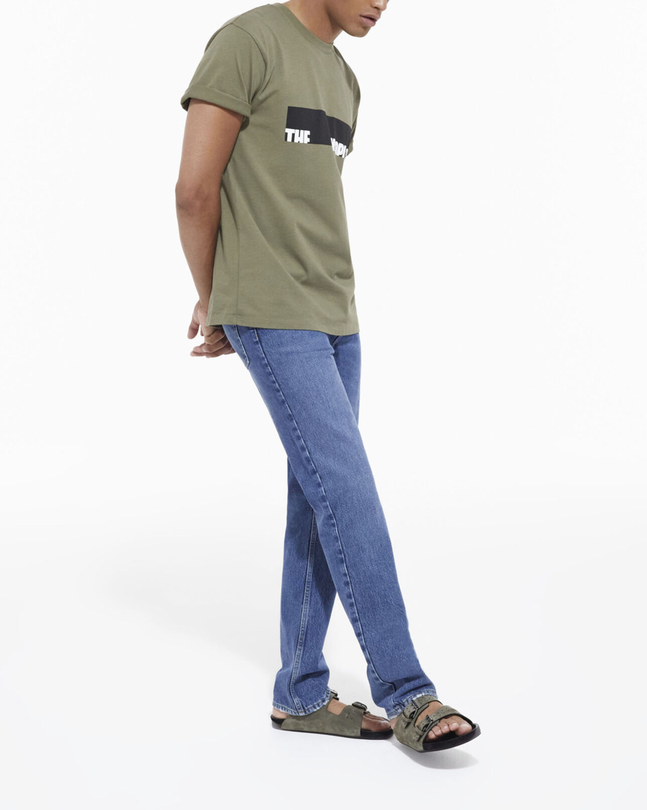 The Kooples MEN OLIVE NIGHT khaki t-shirt