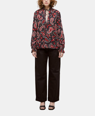 The Kooples F BLACK - RED printed blouse