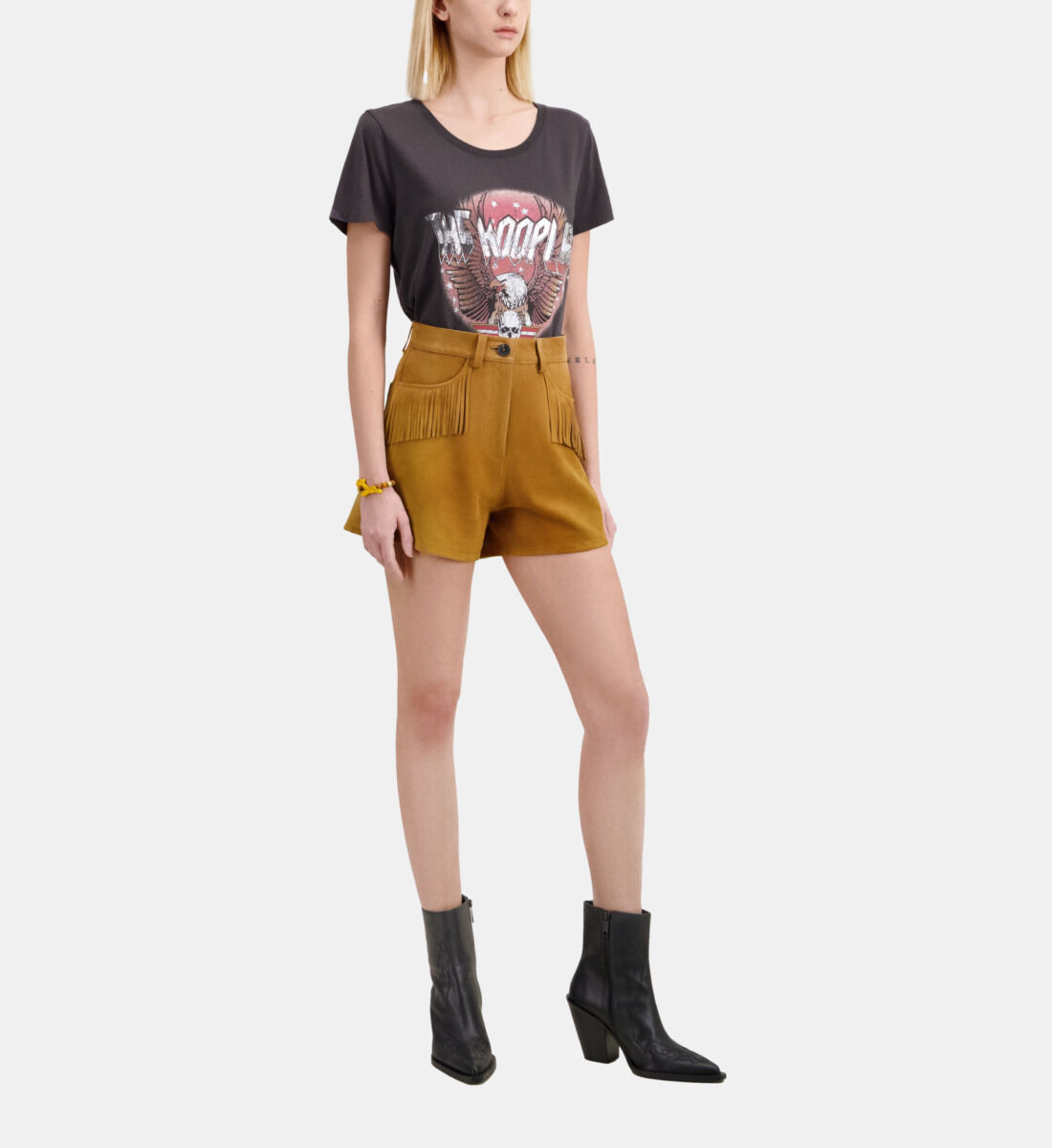 Short cuir hotsell camel