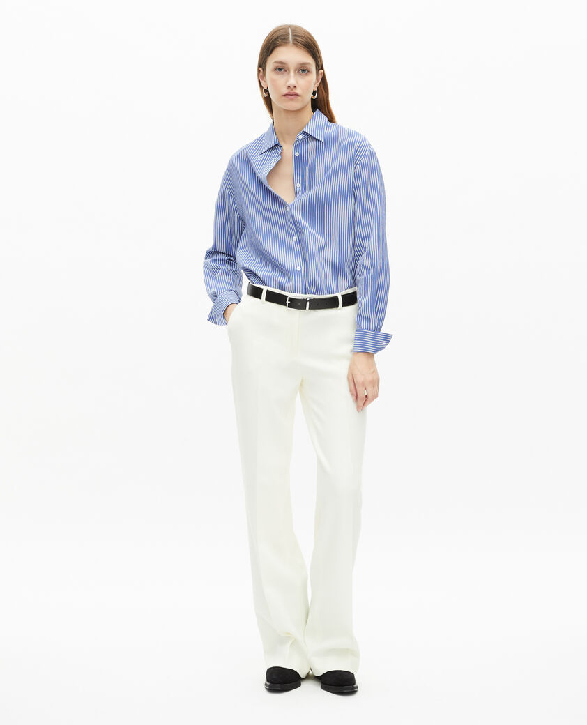 The Kooples WOMEN BLUE WHITE striped shirt