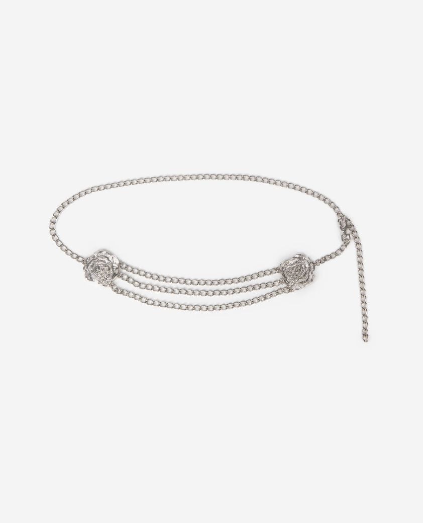 The Kooples FEMME BLACK SILVER ceinture bijoux argent&eacute;e