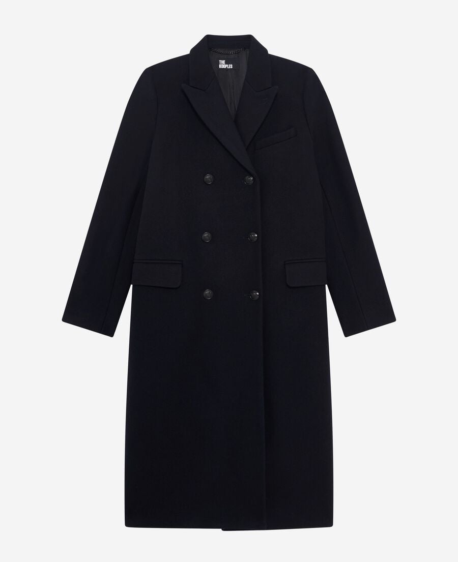 The Kooples MUJER NAVY abrigo largo azul marino