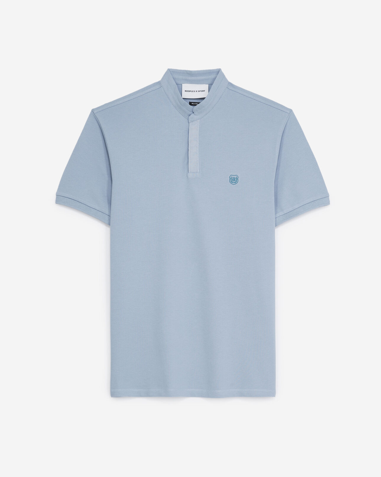 The Kooples MEN SKY BLUE / AZUR light blue polo shirt
