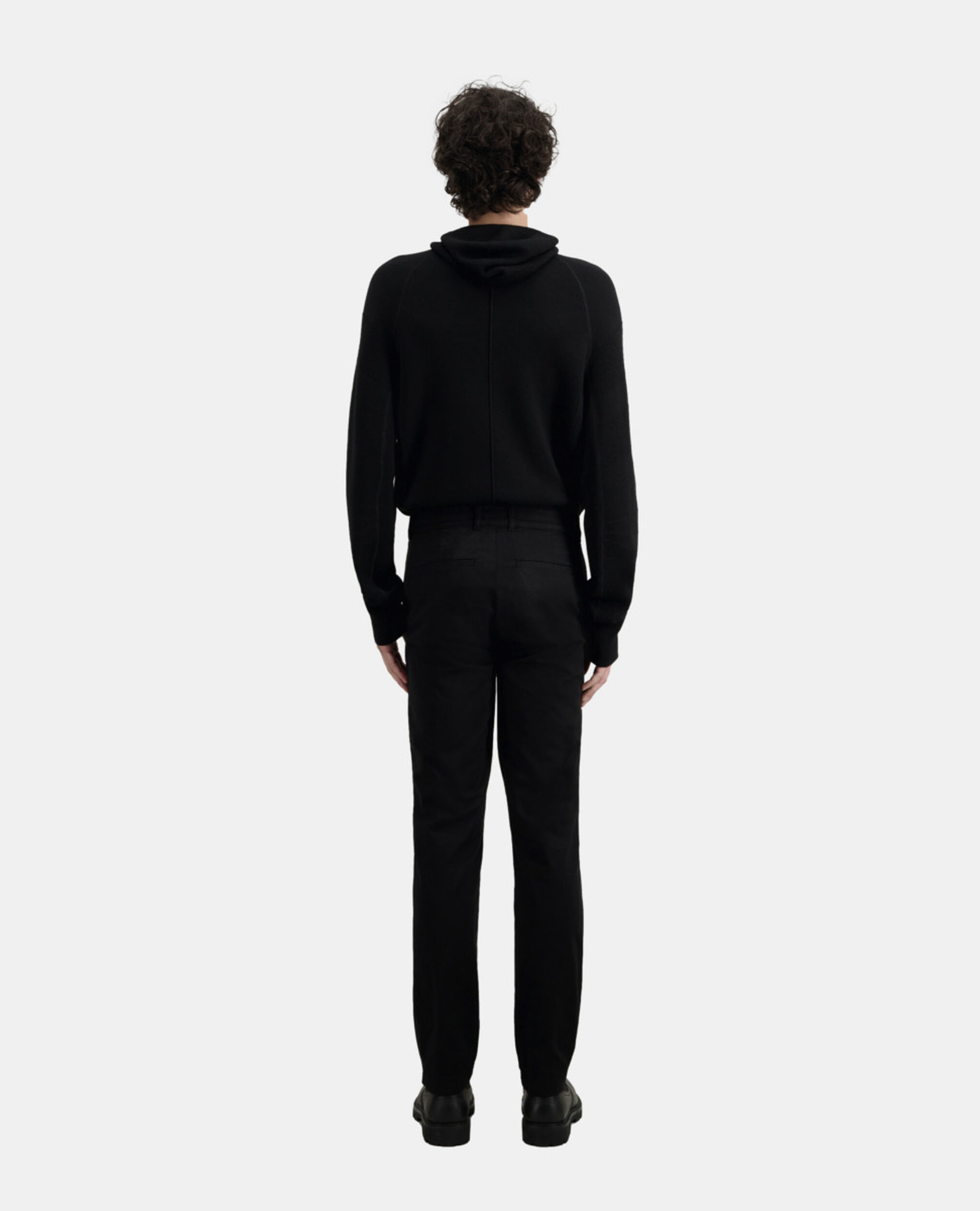 Pantalon chino noir, BLACK, hi-res image number null