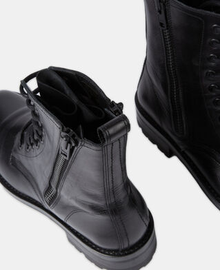 The Kooples WOMEN BLACK black leather boots